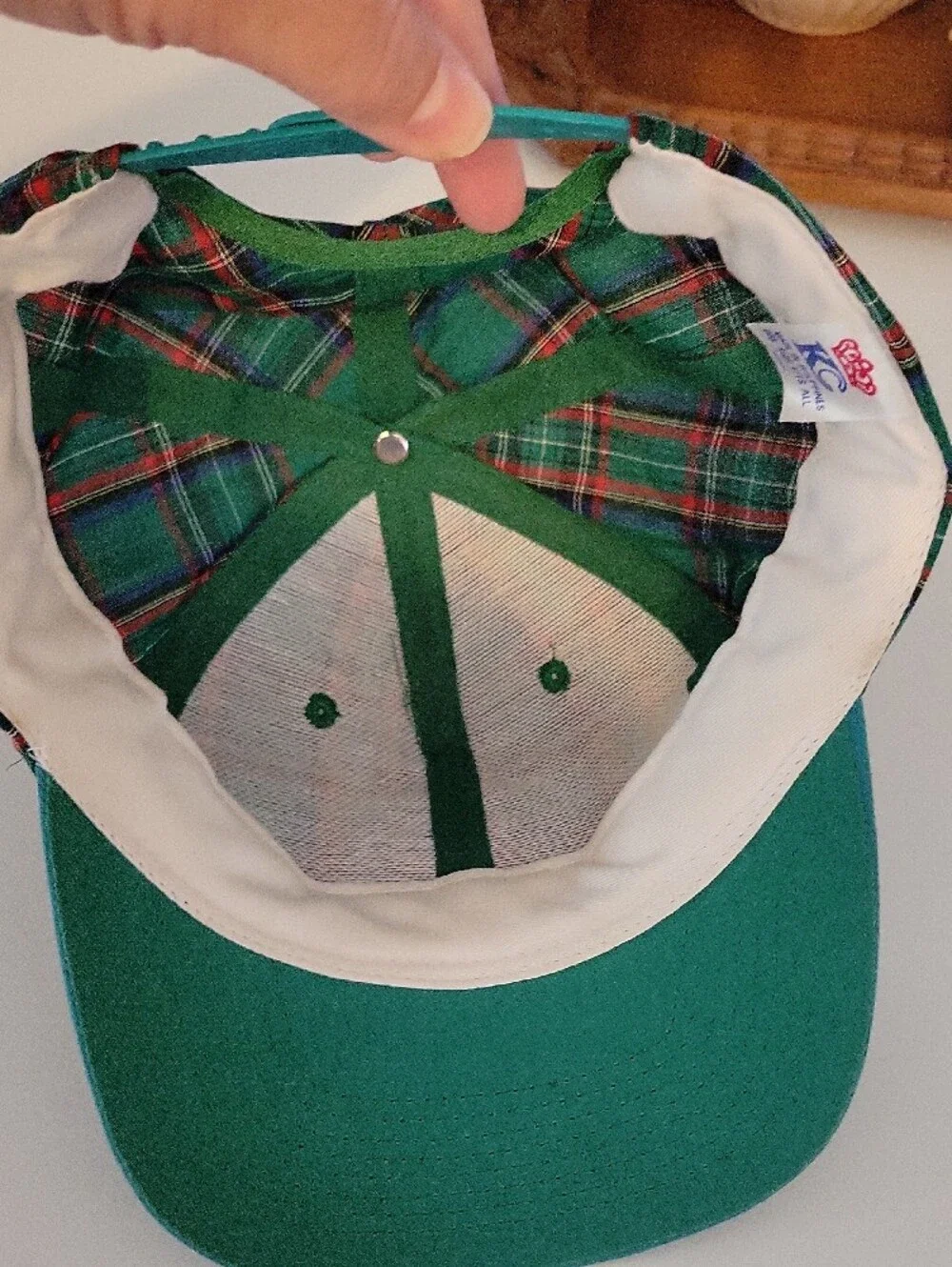 Rare Vintage Orlando Cubs Plaid Baseball Snap-back Cap - Green Teal